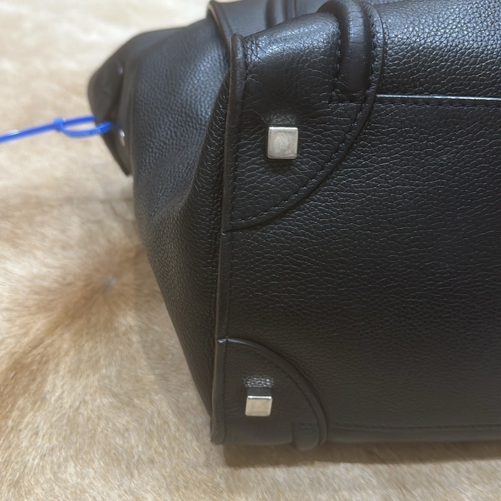CELINE luxury tote black leather like new with dust bag - Picture 7 of 13